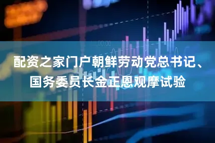 配资之家门户朝鲜劳动党总书记、国务委员长金正恩观摩试验