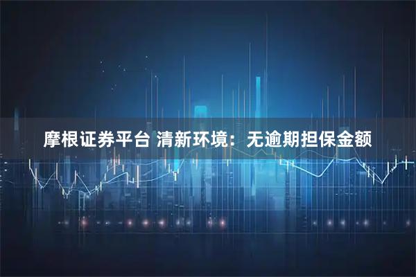 摩根证券平台 清新环境：无逾期担保金额
